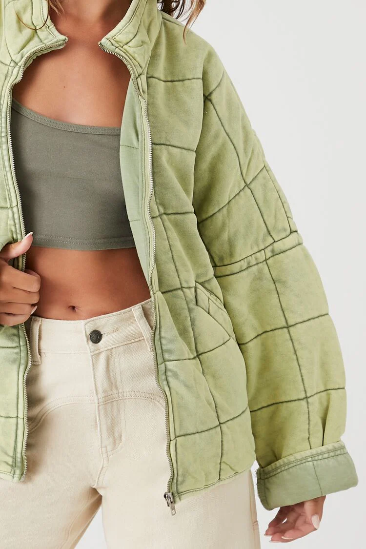 Quilted Zip-Up Jacket - Image 16