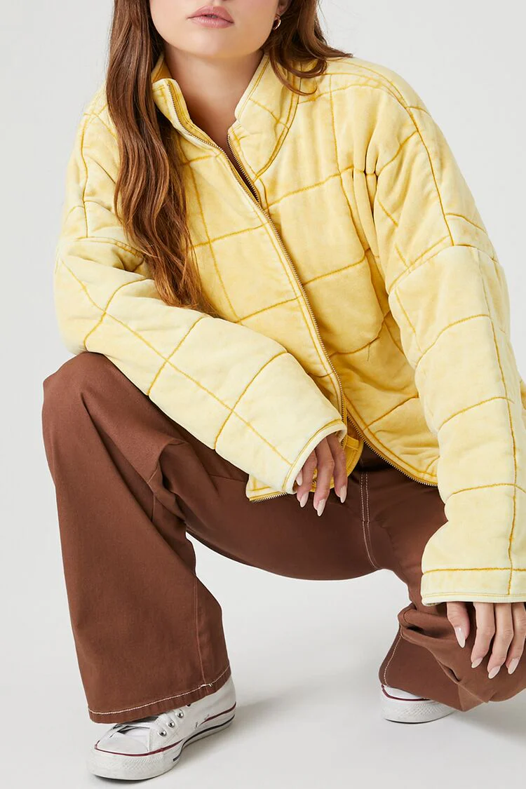 Quilted Zip-Up Jacket - Image 41