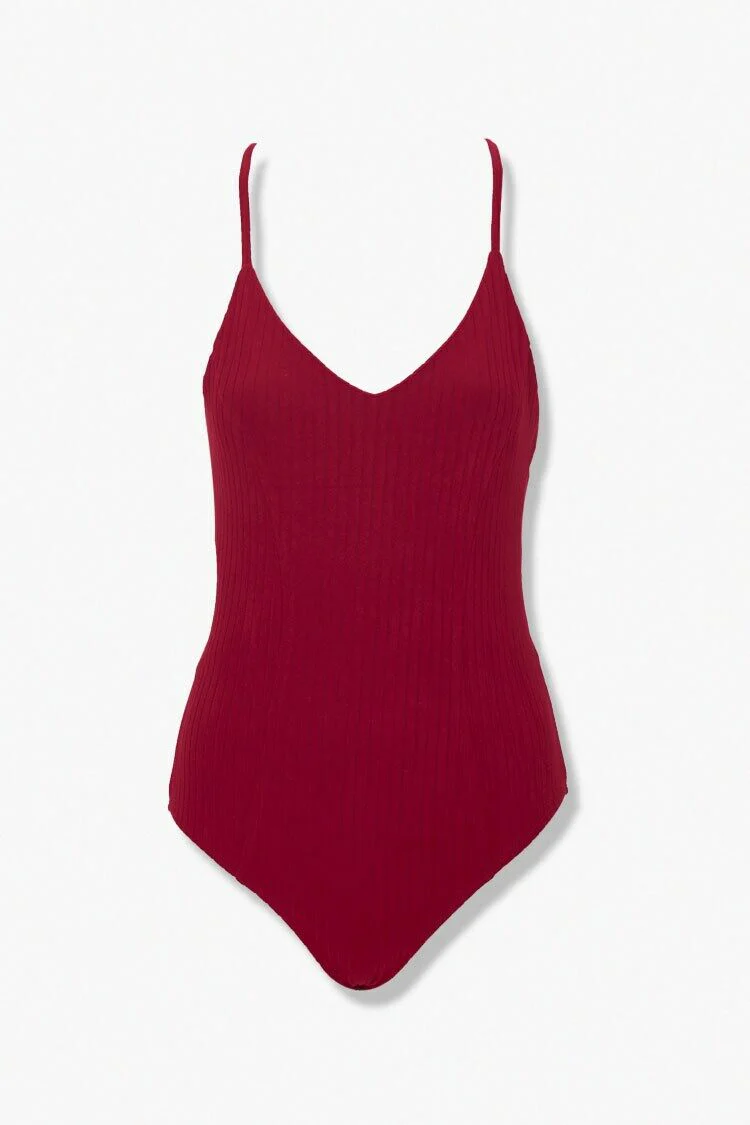 Lace-Back Cutout Bodysuit