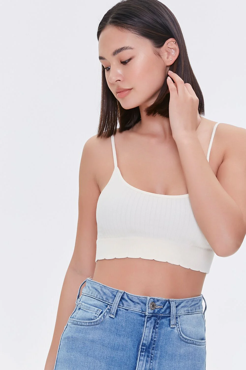 Seamless Scalloped Bralette