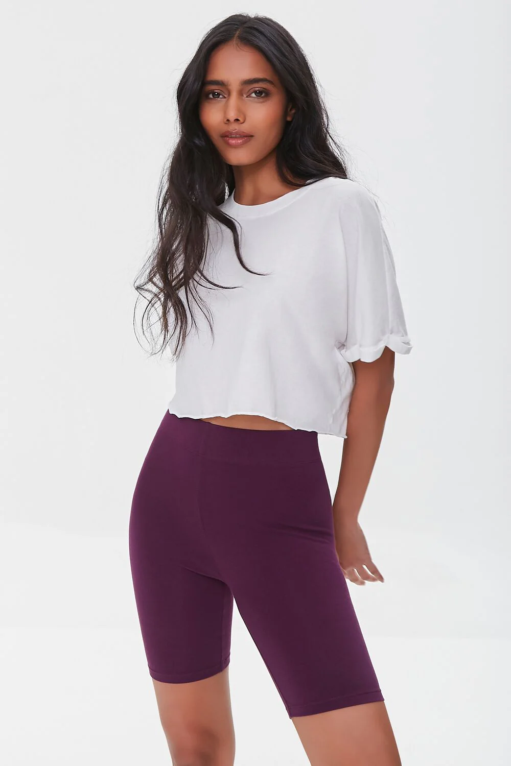 Organically Grown Cotton Basic Biker Shorts