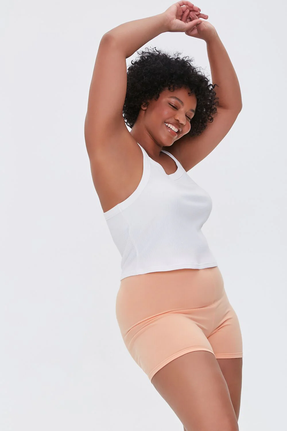 Plus Size Basic Organically Grown Cotton Hot Shorts
