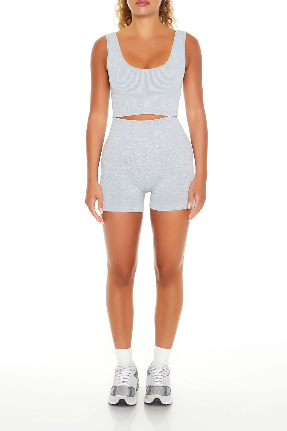 Seamless Ribbed Sports Bra - Image 2