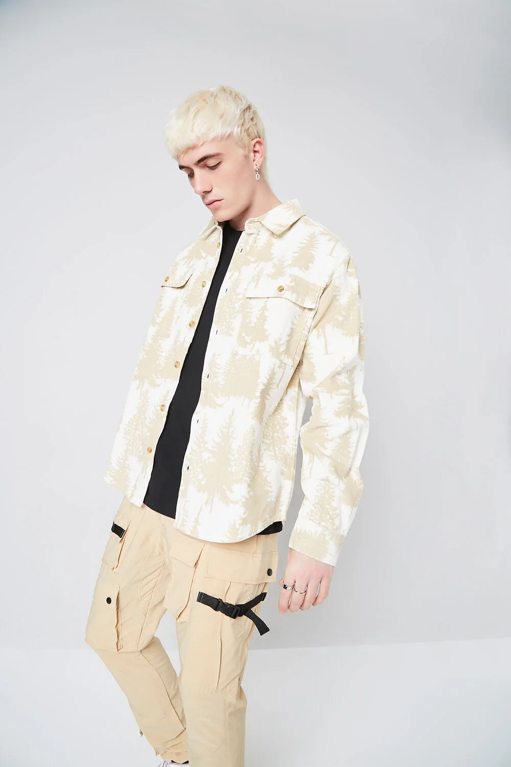 Forest Print Buttoned Shirt
