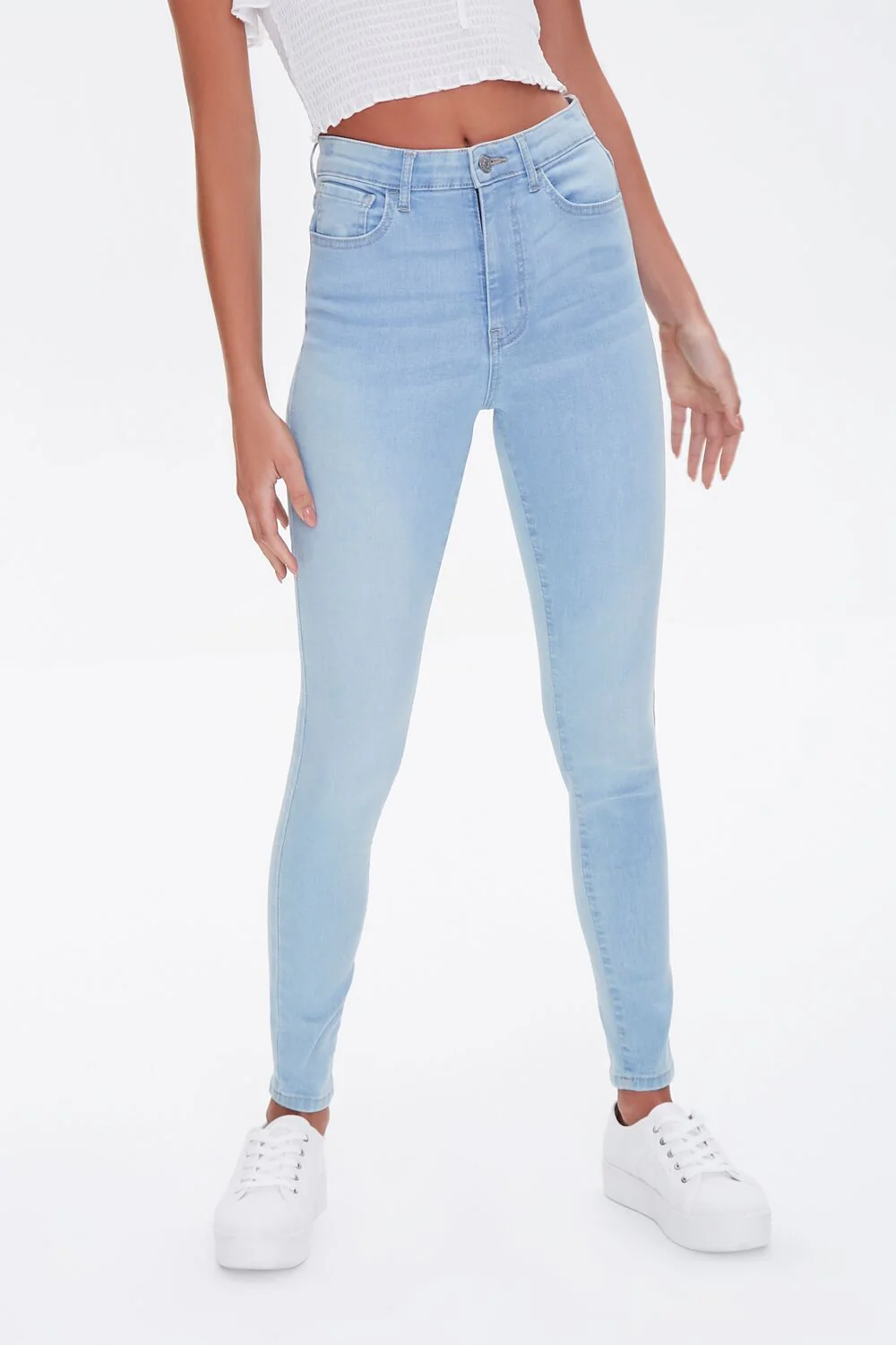 Super-Stretch High-Rise Skinny Jeans