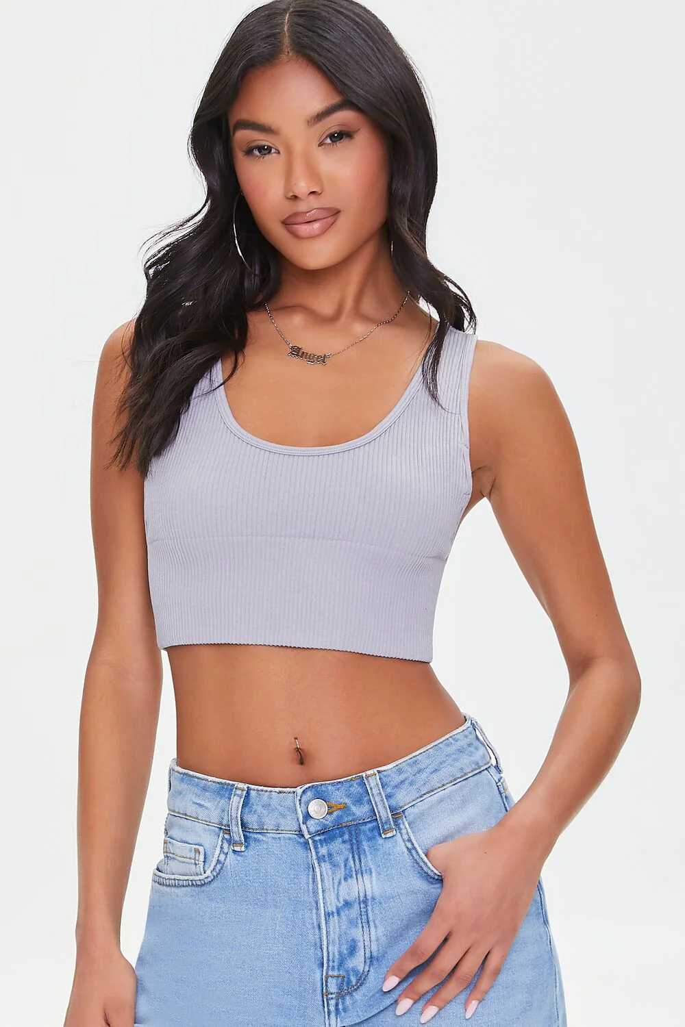 Ribbed Knit Crop Top