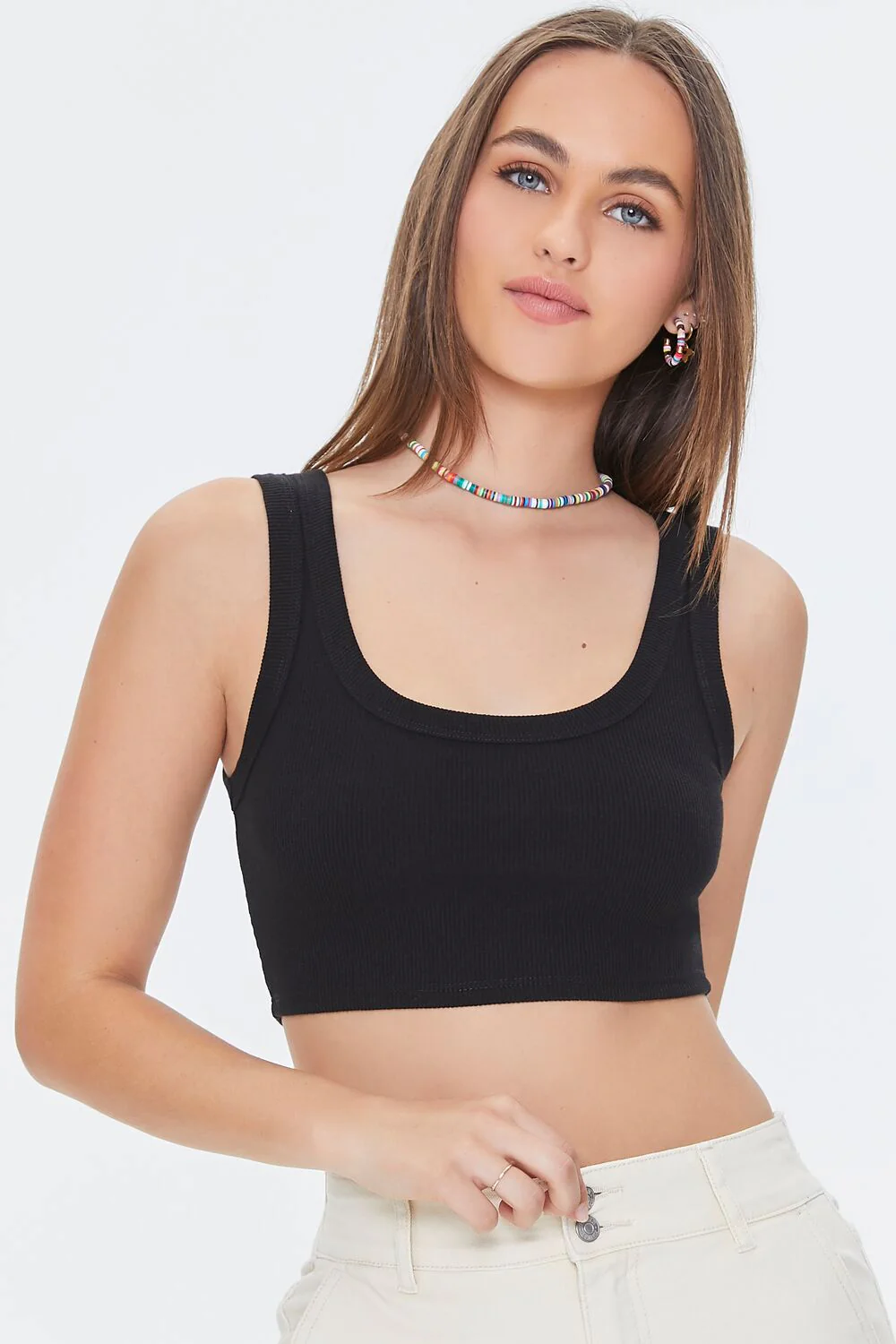 Ribbed Knit Crop Top