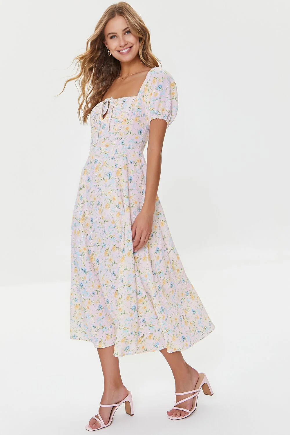 Floral Print Midi Dress