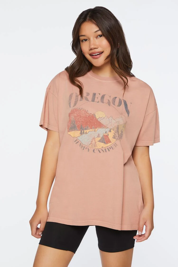 Oregon Graphic Drop-Sleeve Tee