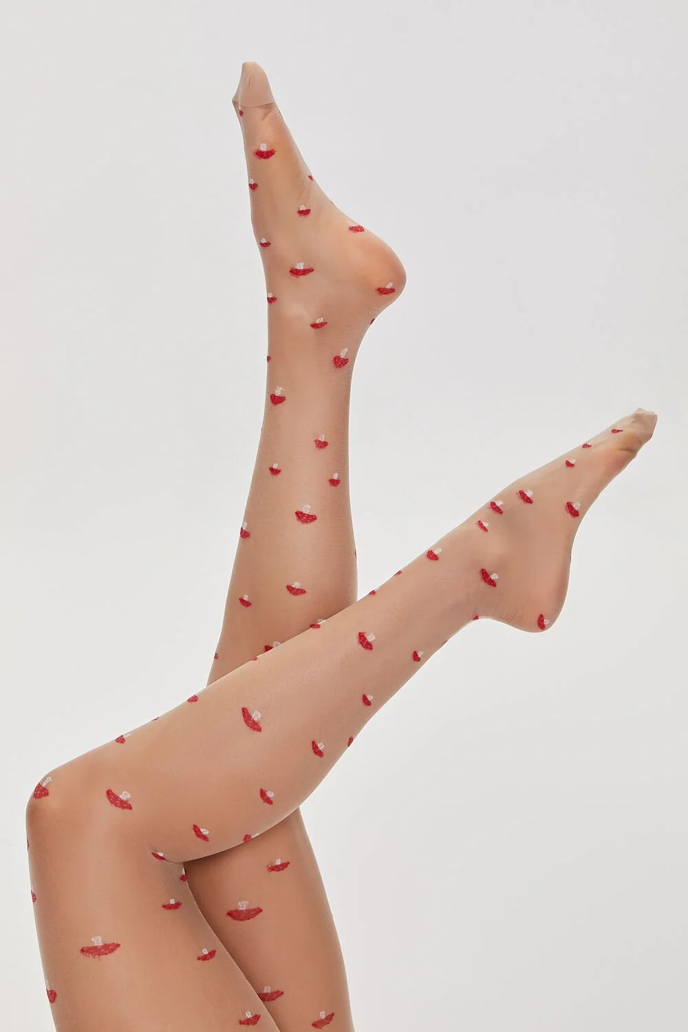 Mushroom Print Tights