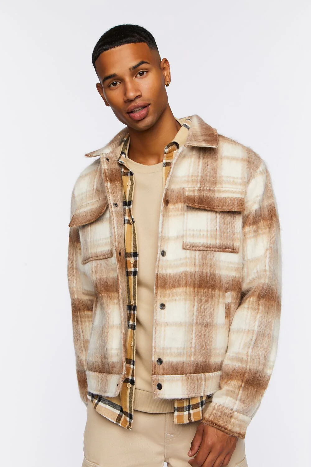 Plaid Bomber Jacket