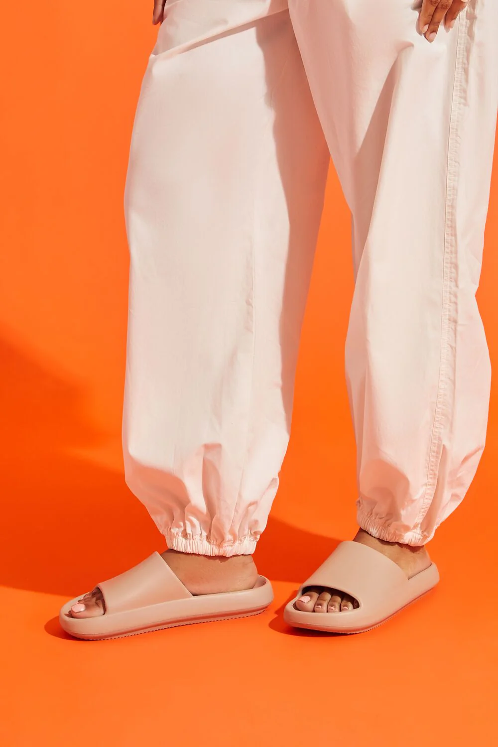 Textured Almond-Toe Slides