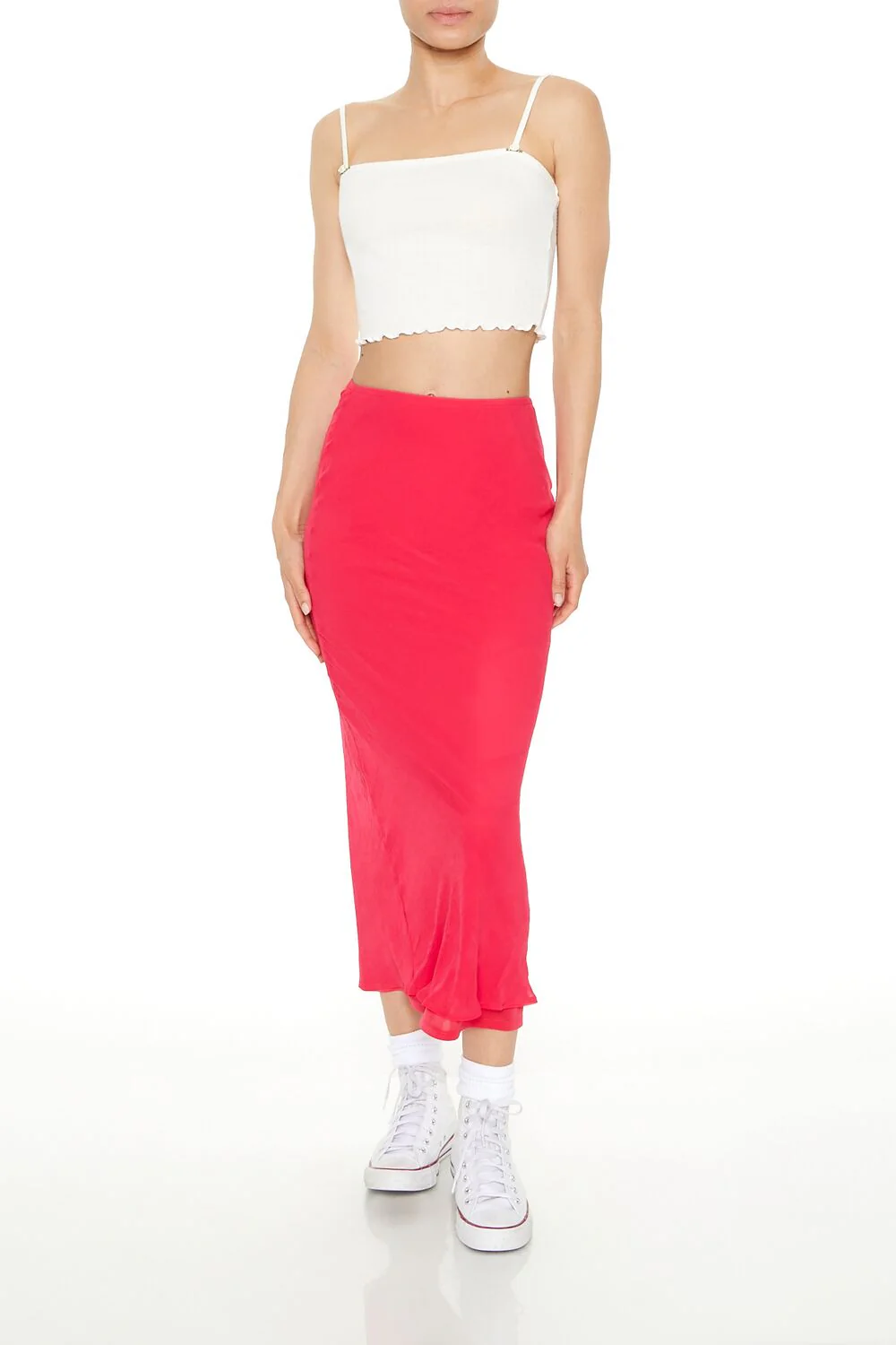 Chiffon Midi Skirt