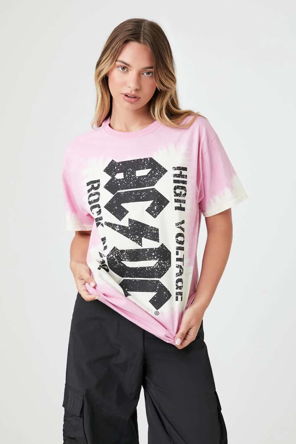 Tie-Dye ACDC Graphic Tee