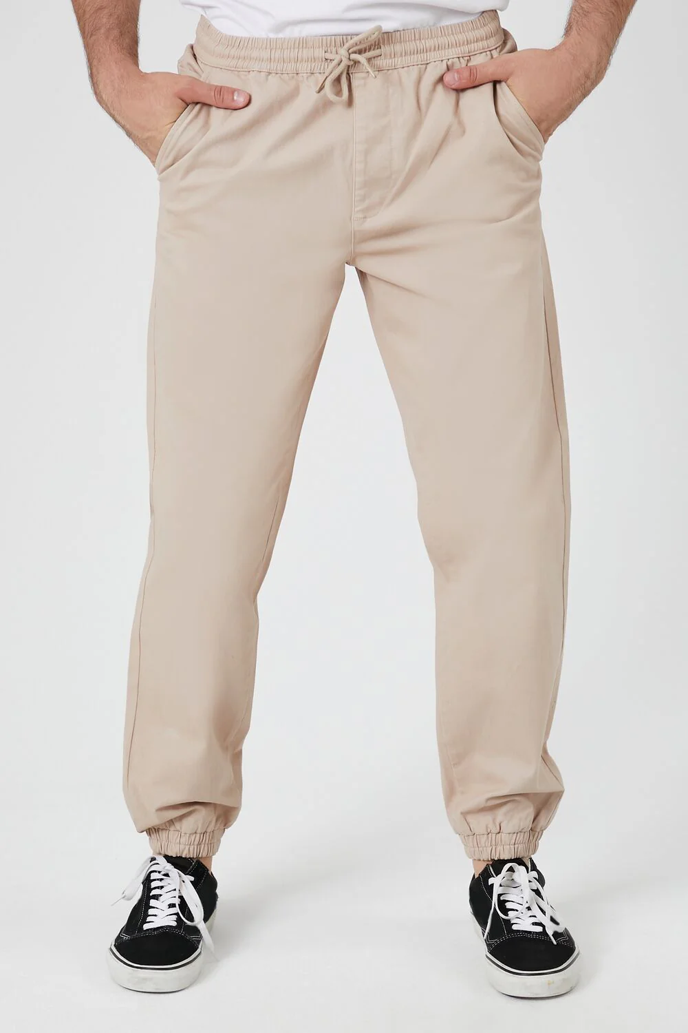 Twill Drawstring Joggers - Image 2