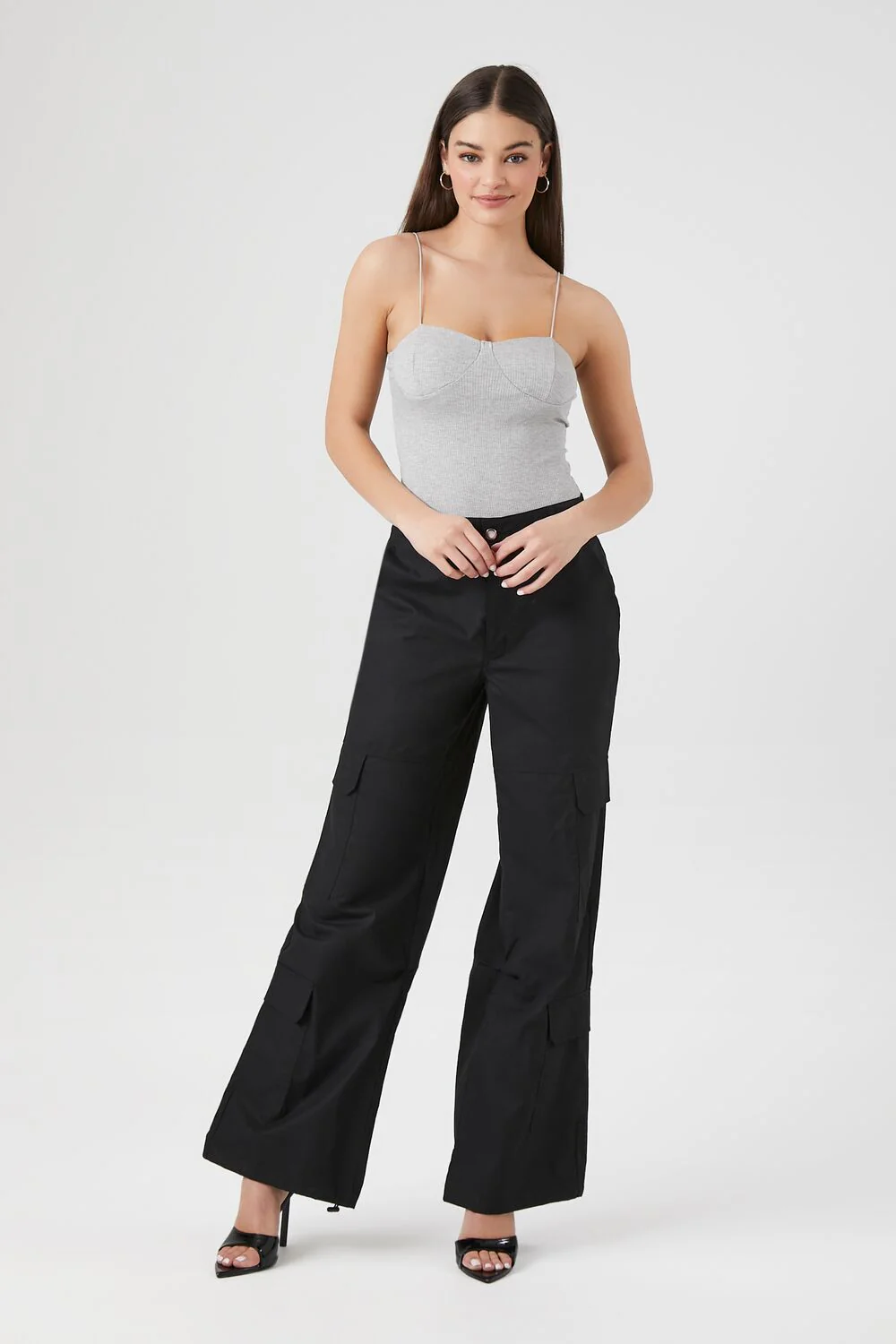 Ribbed Knit Cami Bodysuit - Image 4
