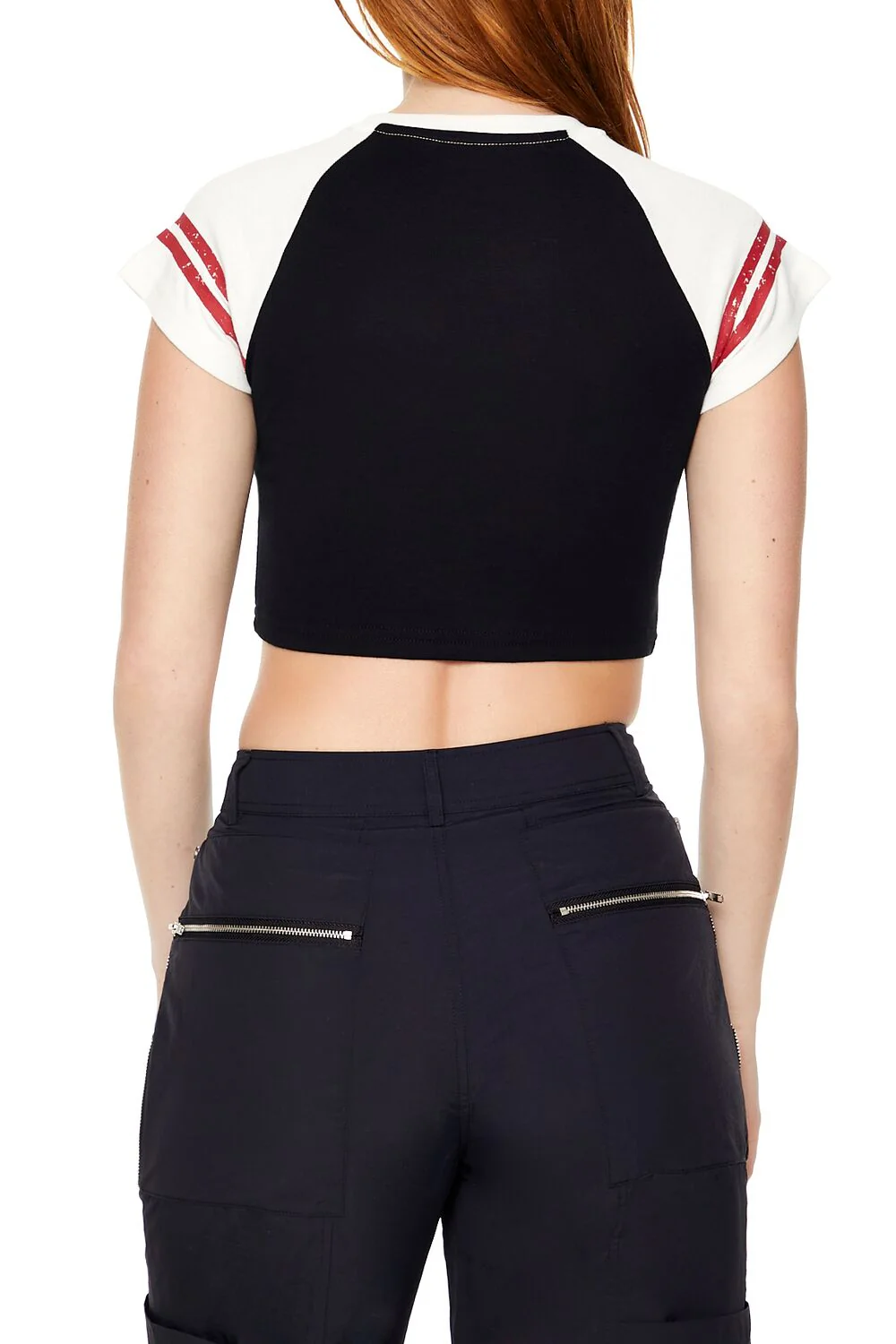 Raglan Harvard Graphic Baby Tee - Image 6