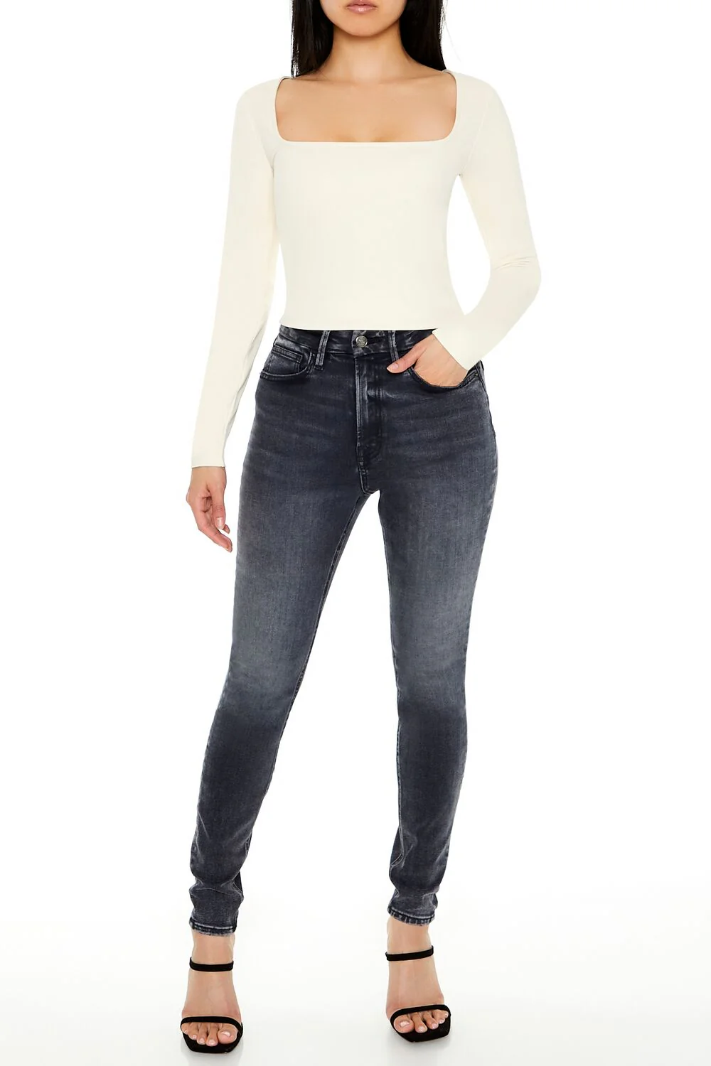 Sculpt Shape Square-Neck Top - Image 2