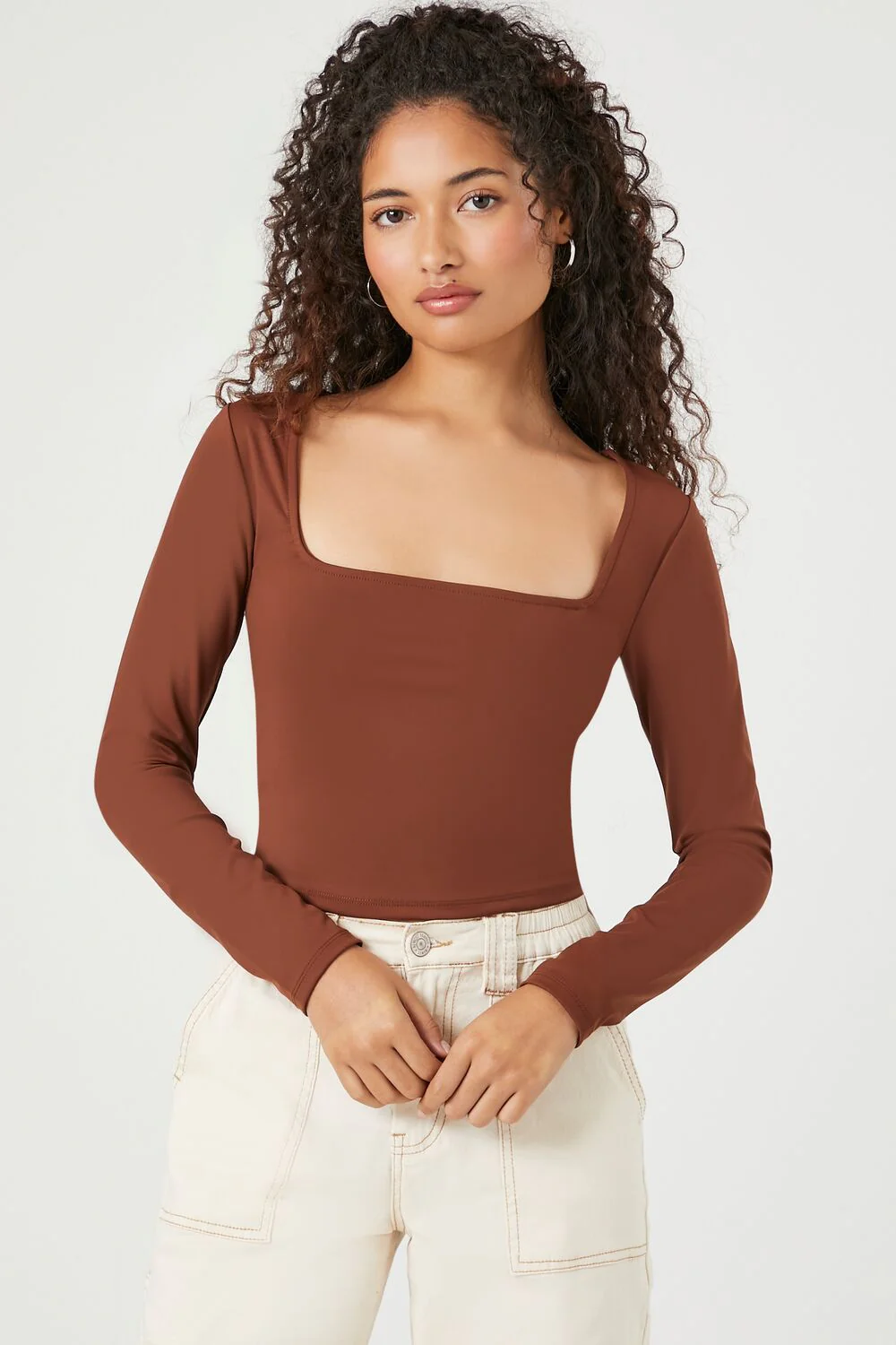 Sculpt Shape Square-Neck Top - Image 46