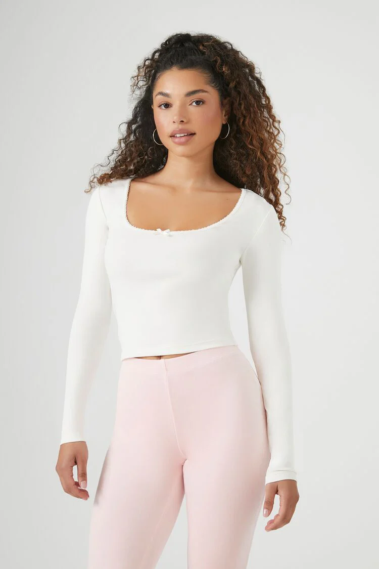 Bow Long-Sleeve Top