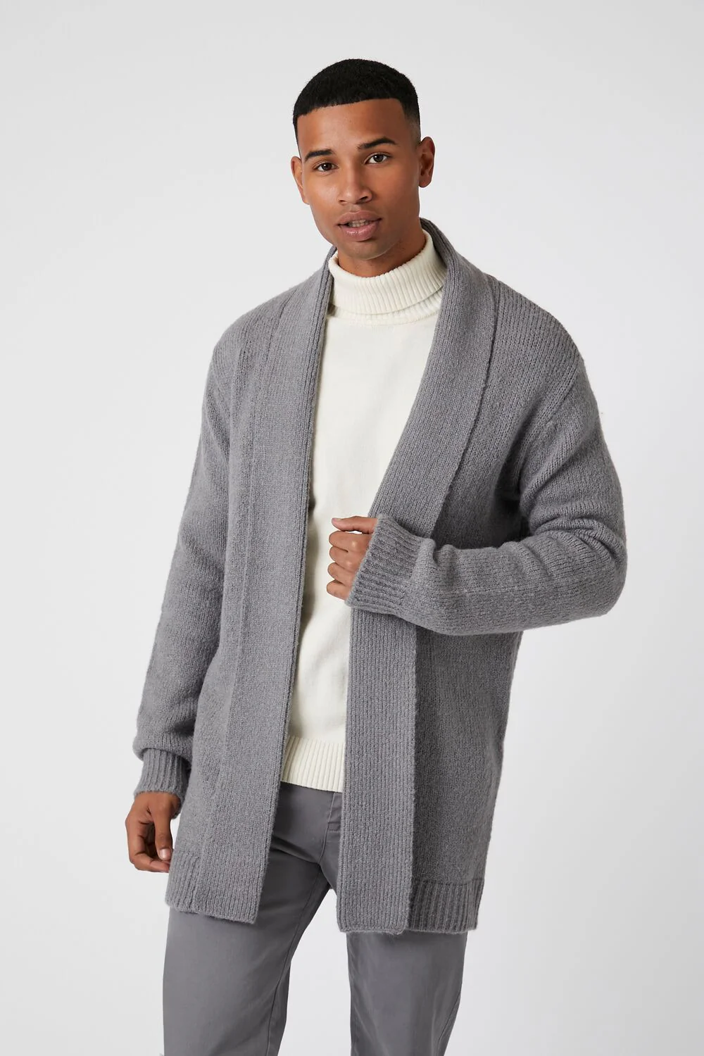 Open-Front Cardigan Sweater