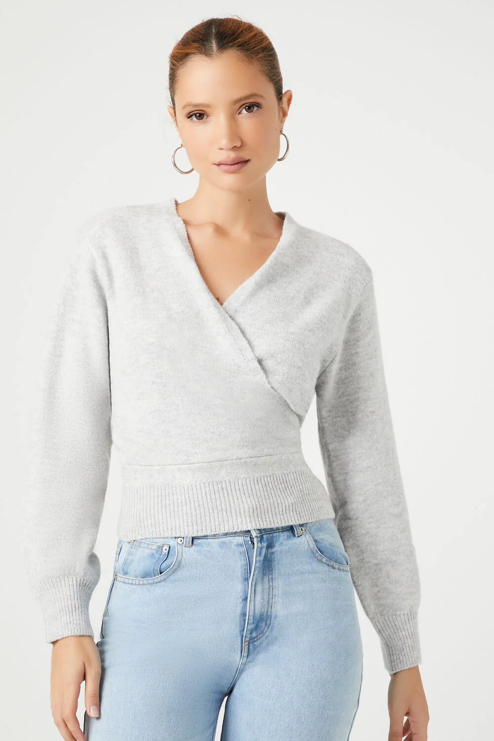 Tie-Back Wrap Sweater