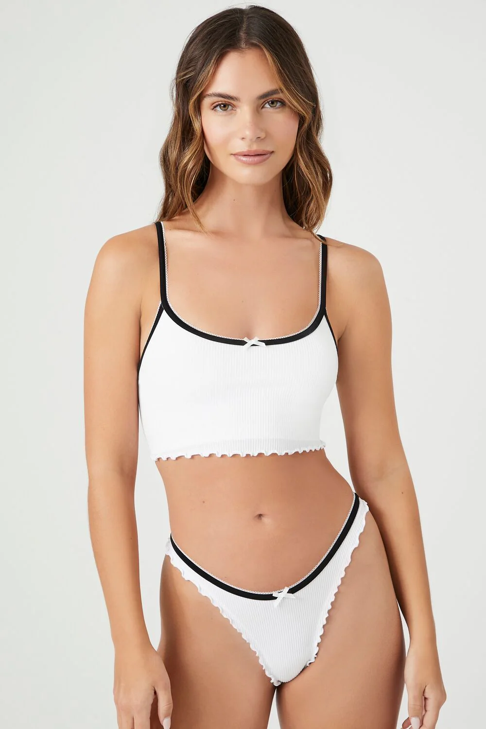 Seamless Ribbed Thong Panties