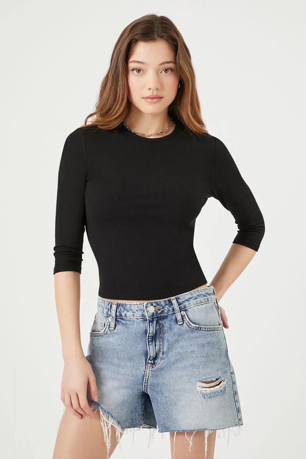 Ribbed Knit Crop Top