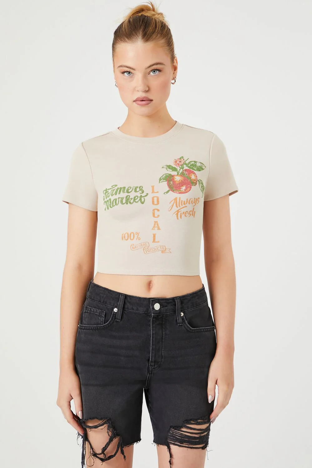Farmers Market Graphic Baby Tee