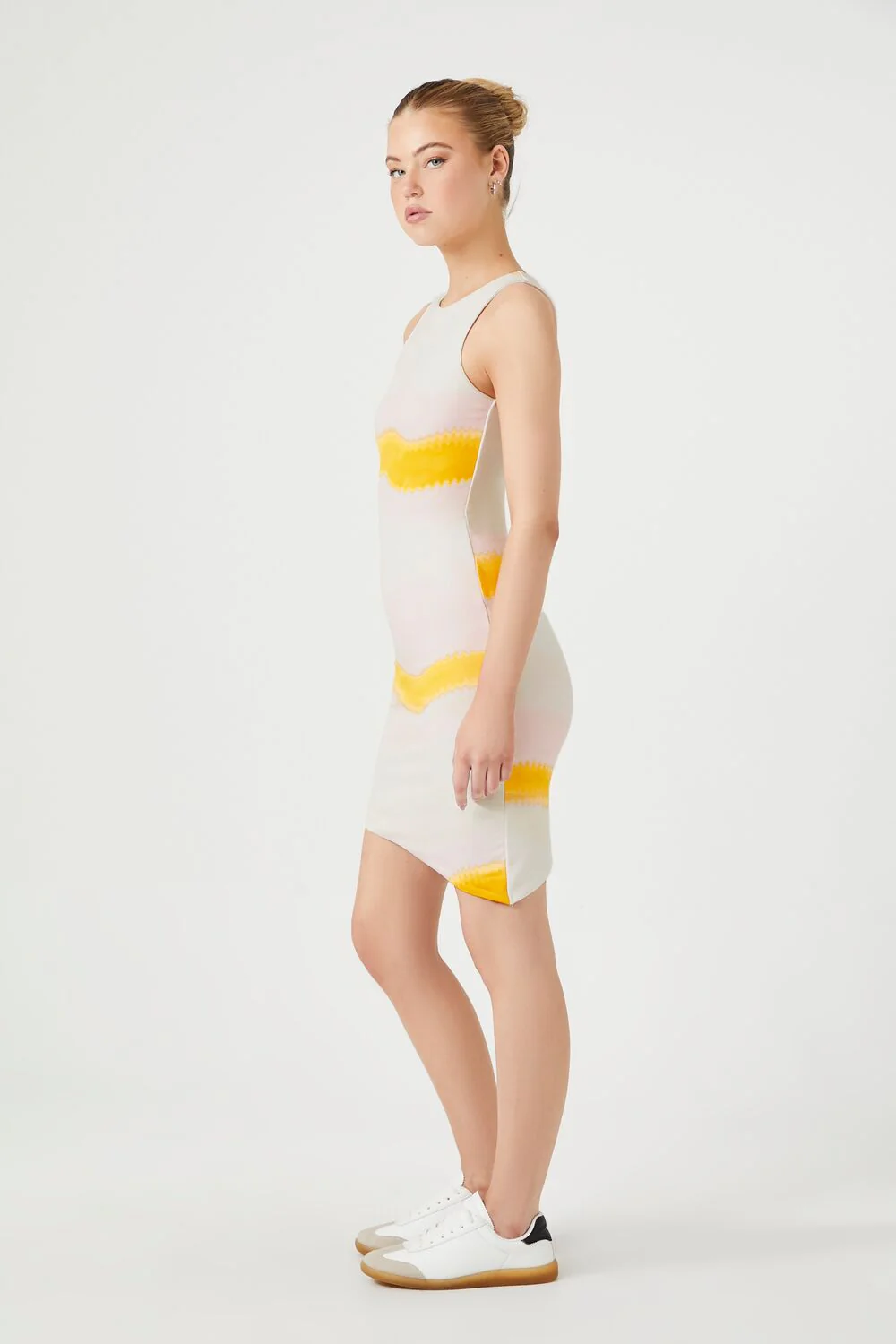 Tie-Dye Striped Mini Dress - Image 2