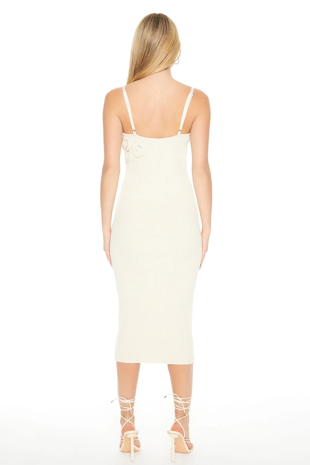 Crochet Rosette Cami Midi Dress - Image 6