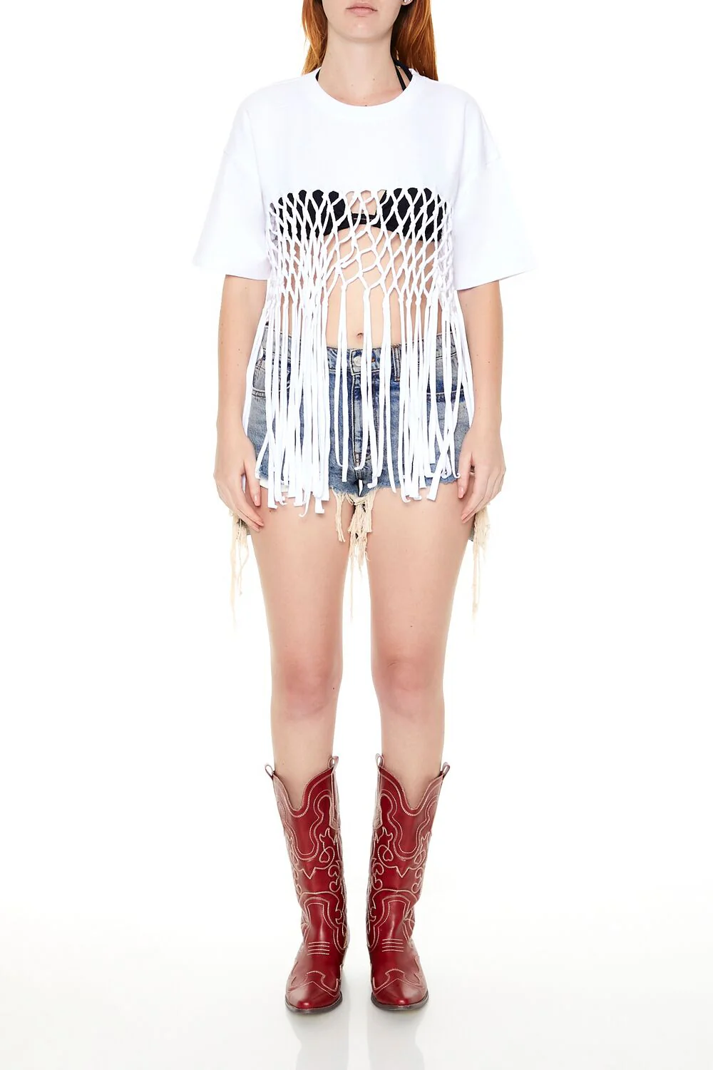 Crochet Fringe Tee