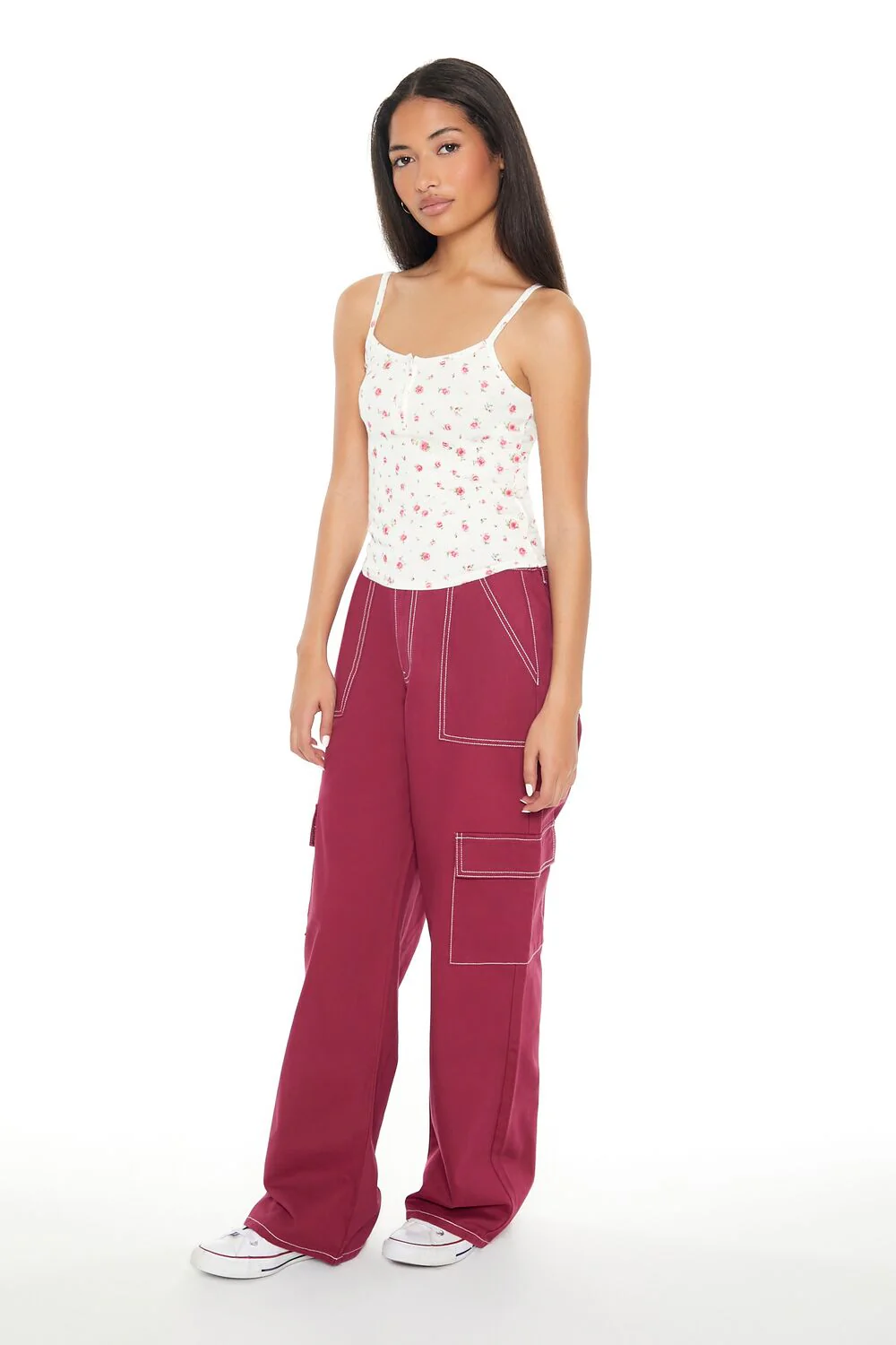 Twill Straight Cargo Pants - Image 2