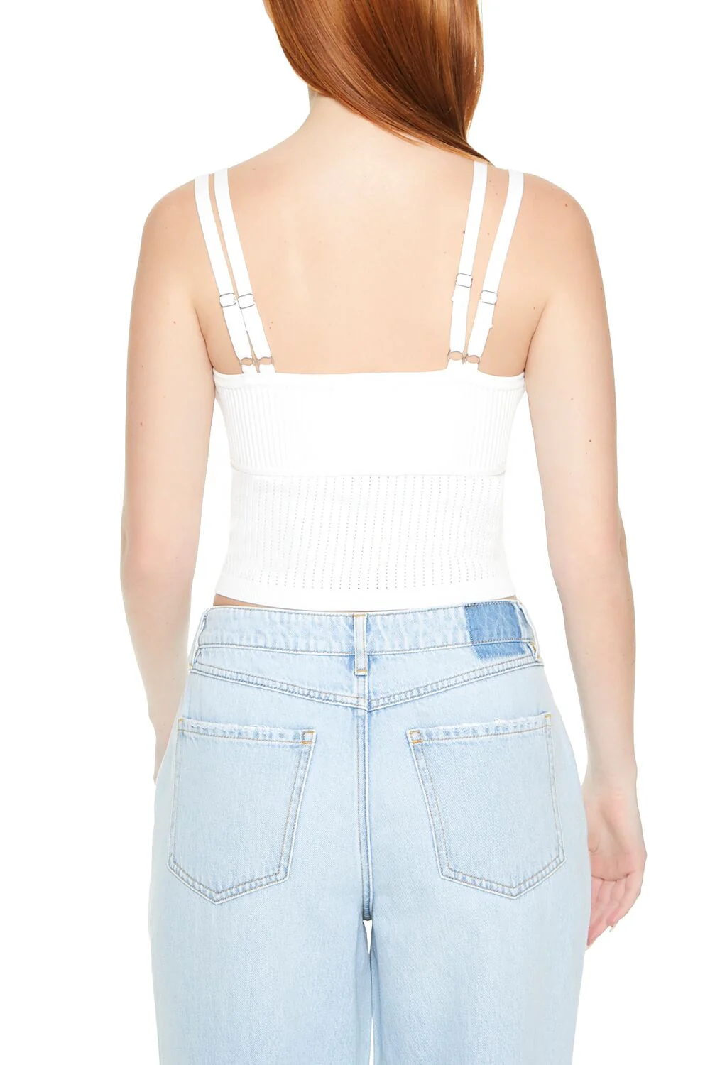 Sweater-Knit Cropped Cami - Image 3