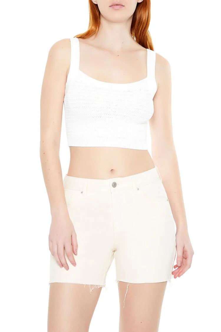 Sweater-Knit Crop Top