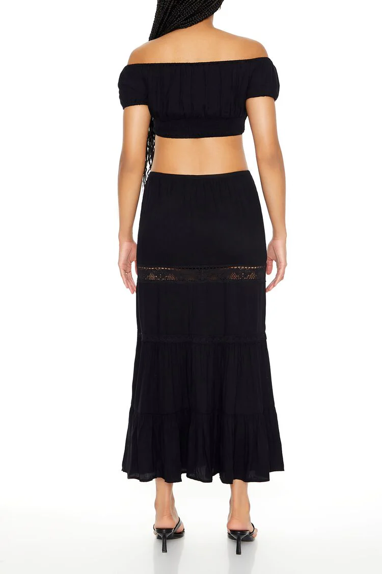 Off-the-Shoulder Top & Skirt Set - Image 3