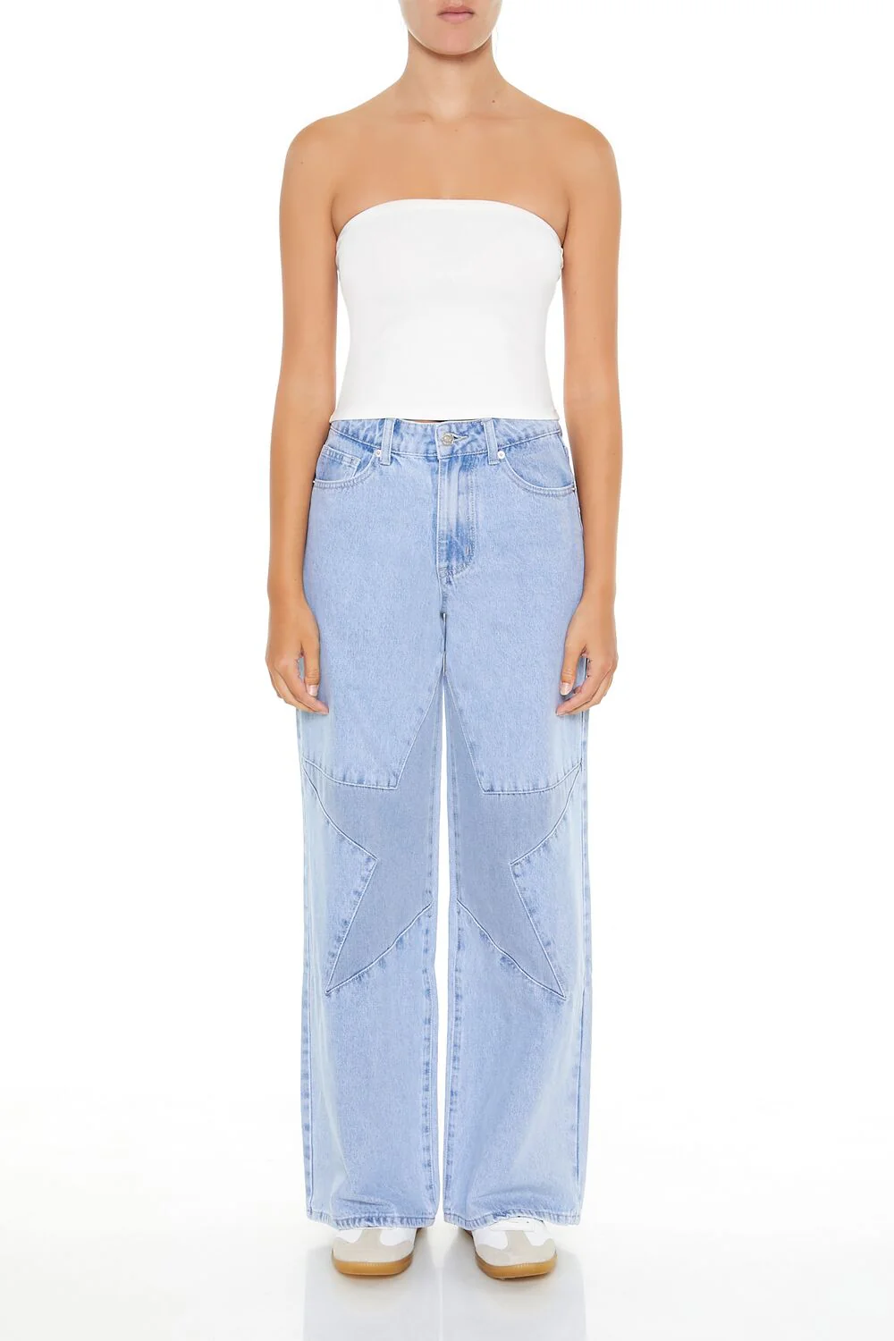 Star Patchwork High-Rise Jeans