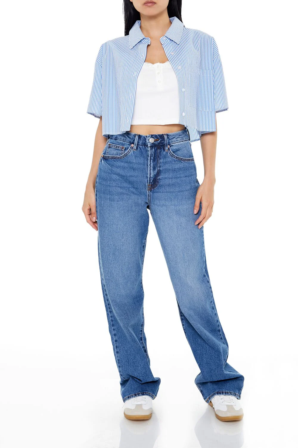 Curvy 90s-Fit Wide-Leg Jeans