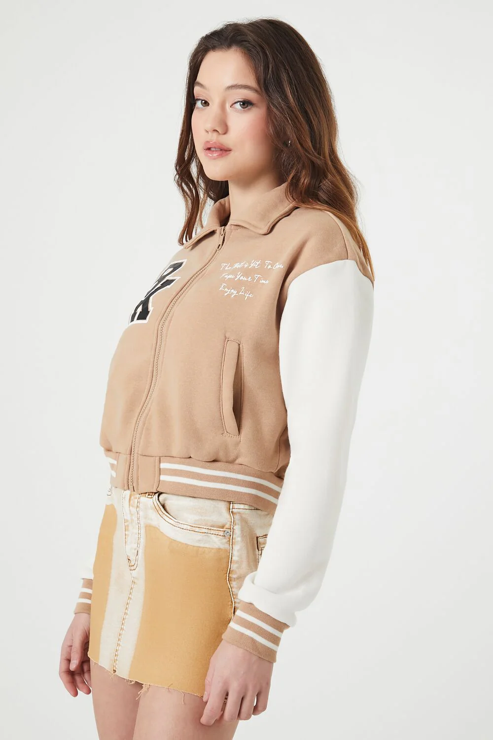 Varsity Letterman Bomber Jacket - Image 2