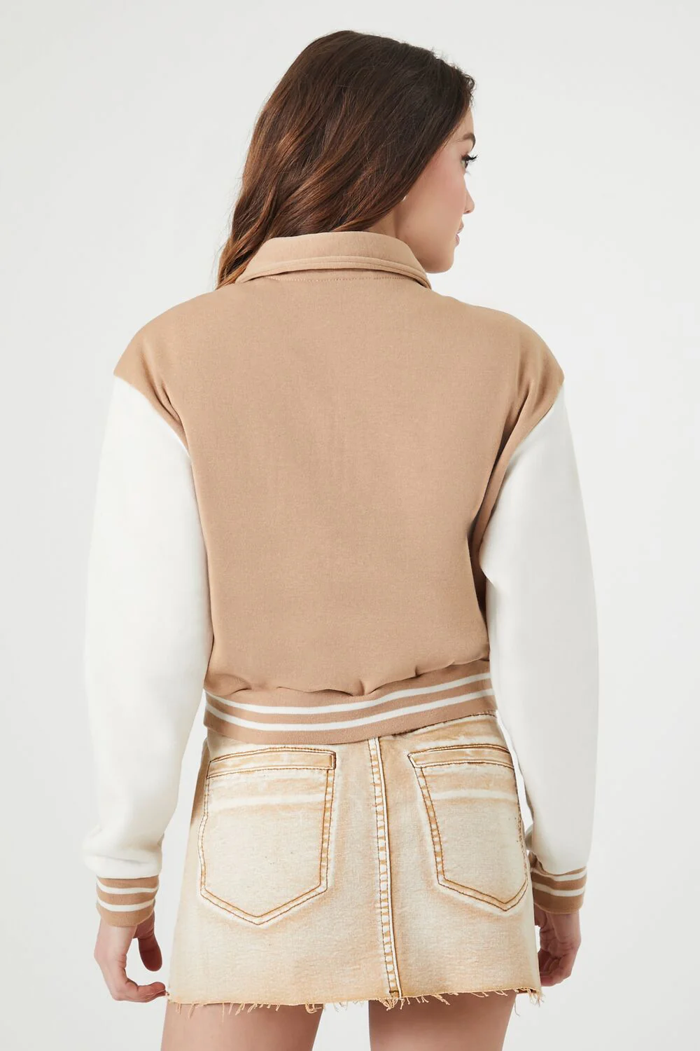Varsity Letterman Bomber Jacket - Image 3