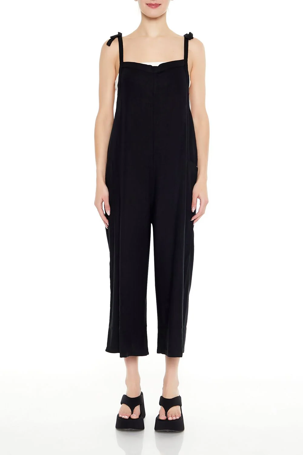 Relaxed Tie-Strap Jumpsuit