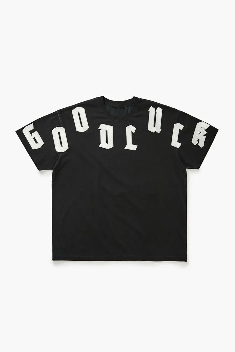 Good Luck Embroidered Applique Tee