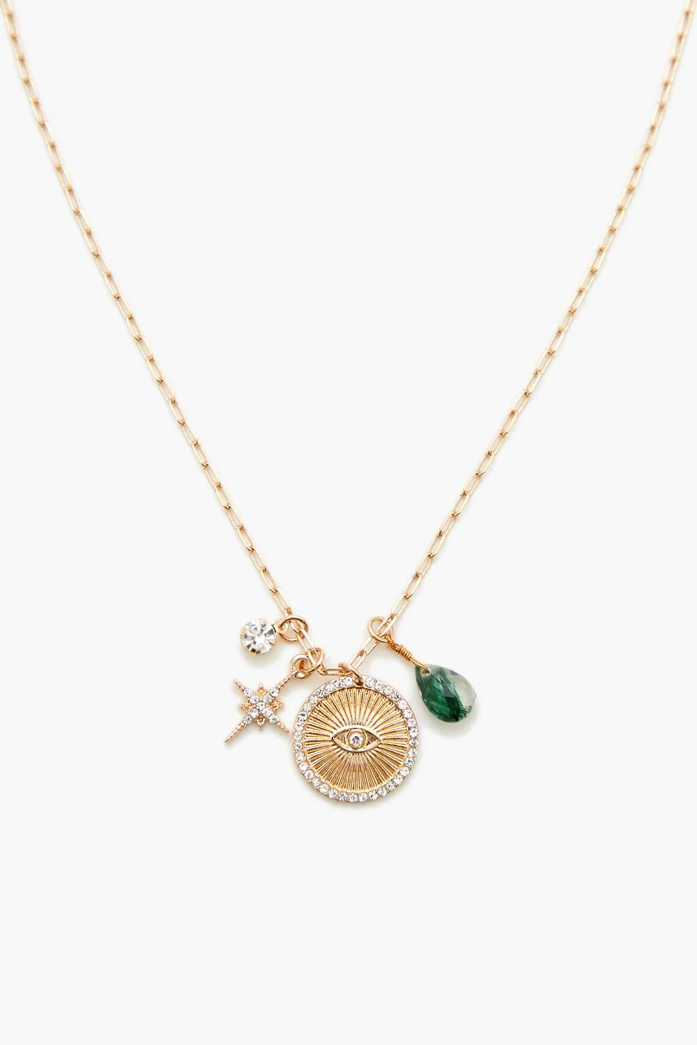 Assorted Eye Charm Necklace