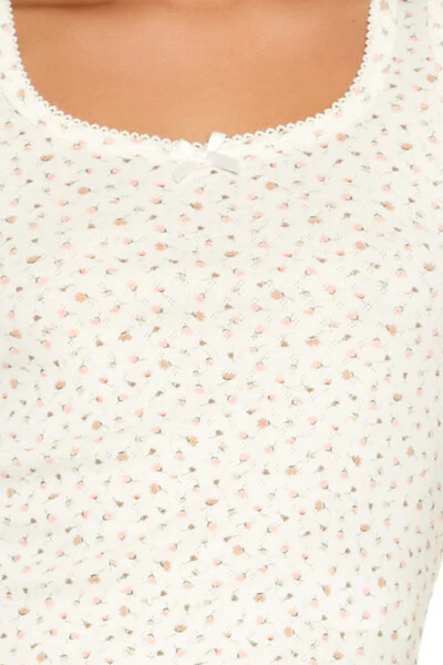 Floral Print Bow Tank Top - Image 3