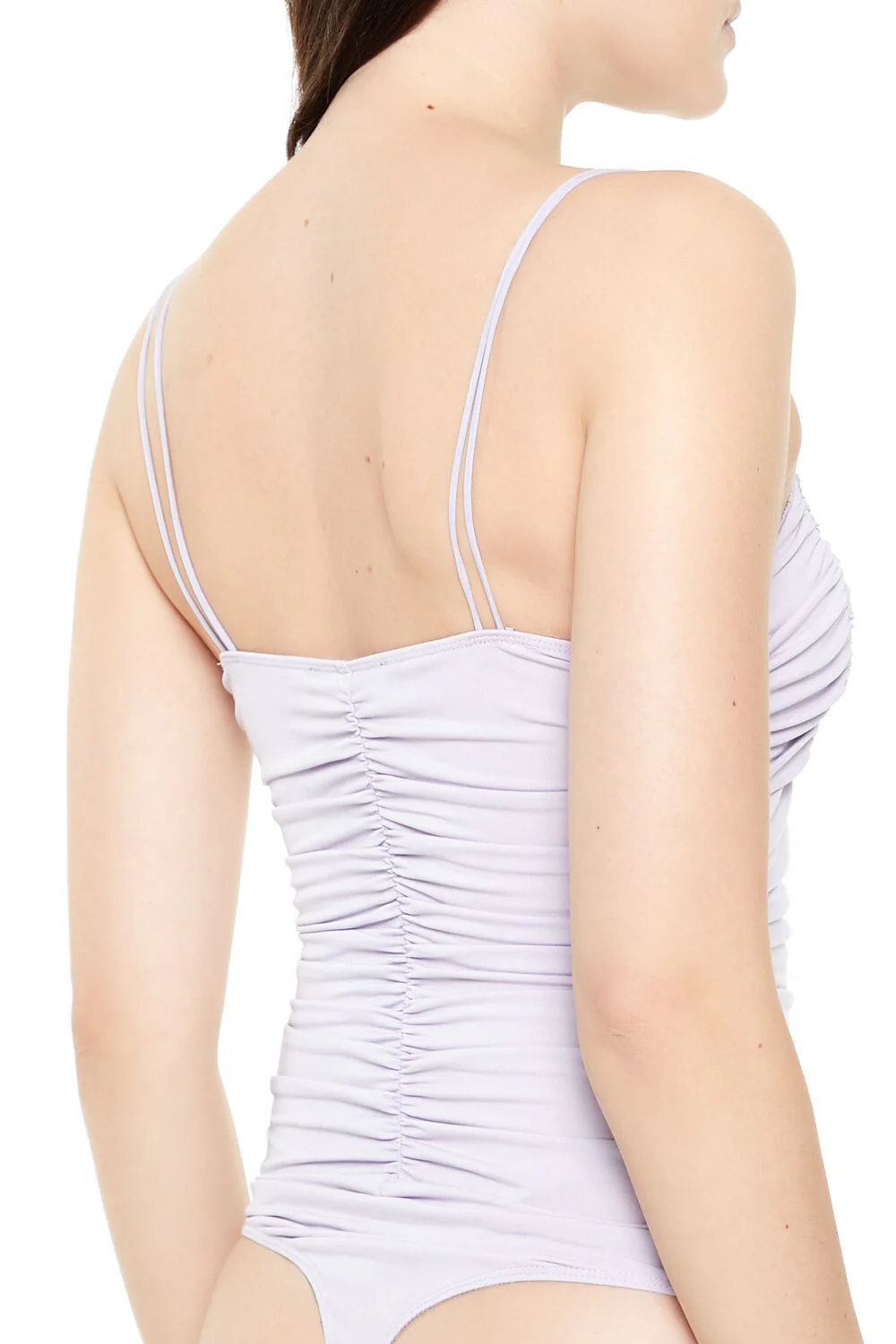 Lace-Trim Ruched Bodysuit - Image 10