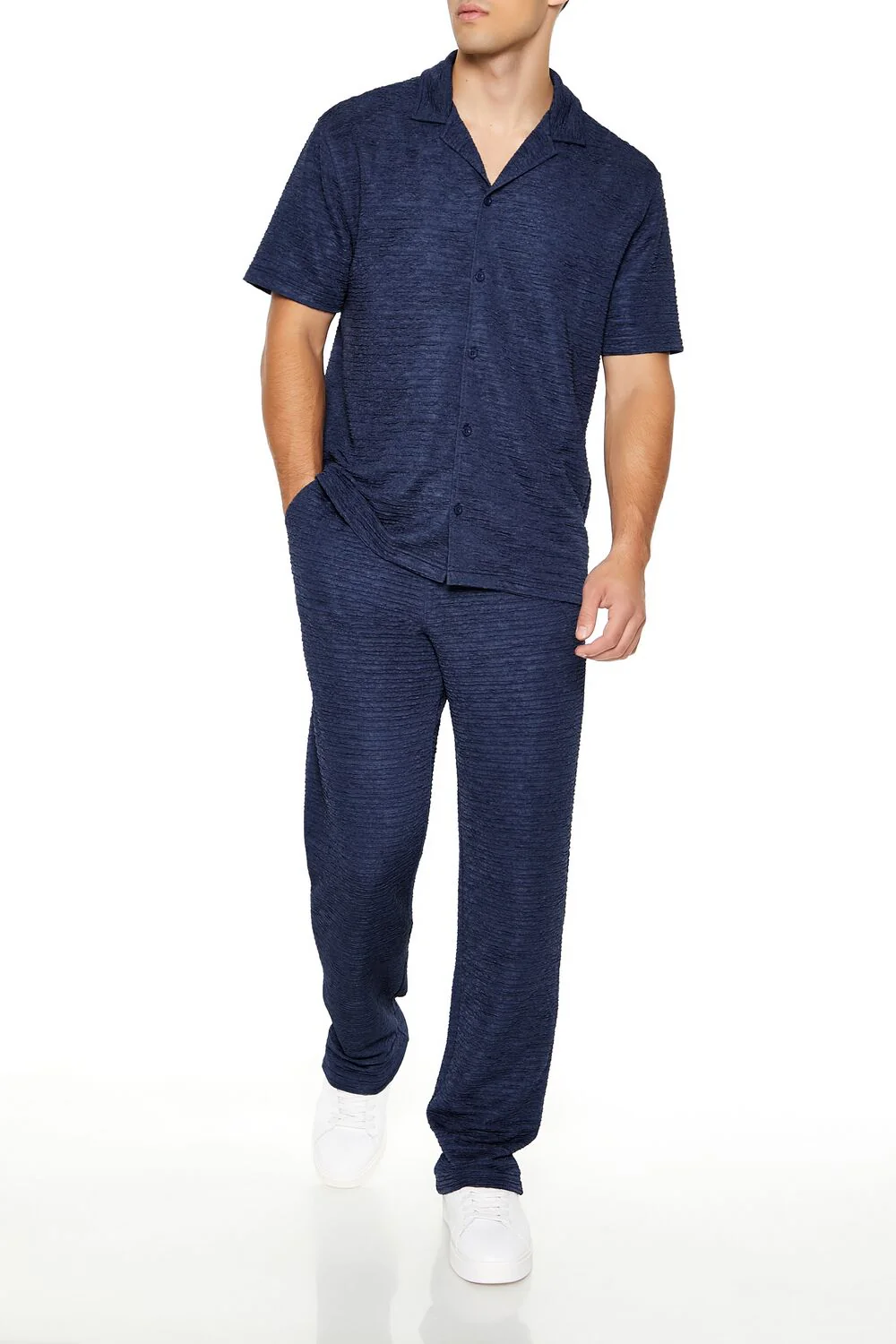 Textured Slim-Fit Straight Pants - Image 6