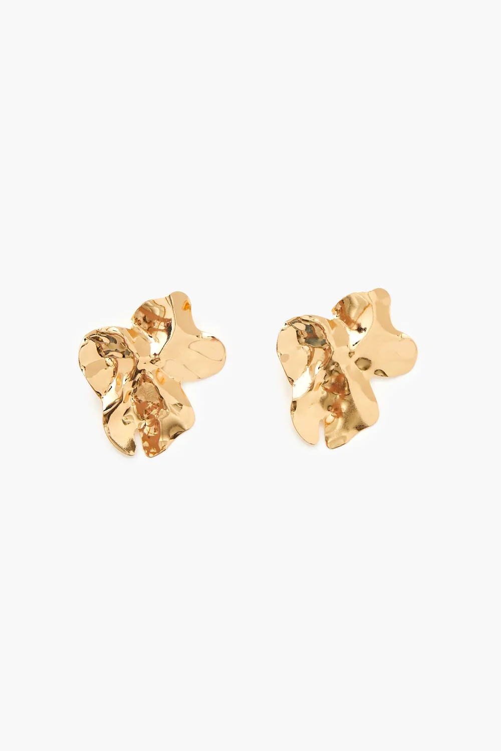 Hammered Abstract Drop Earrings