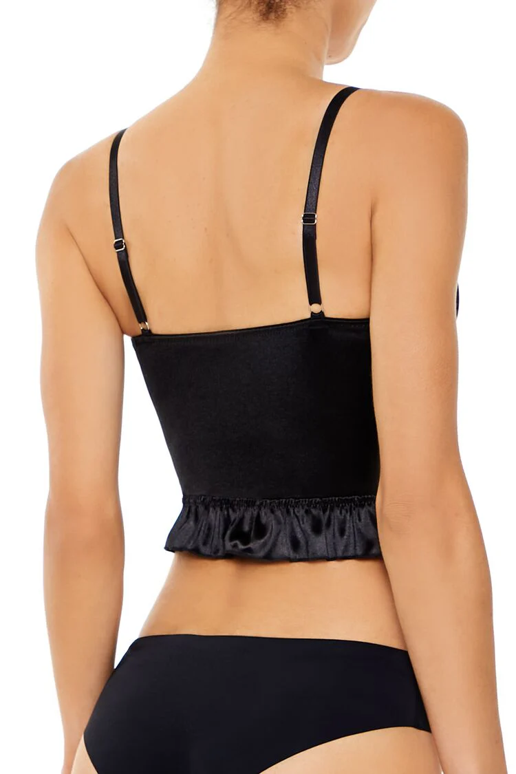 Satin Lingerie Corset Cami - Image 4