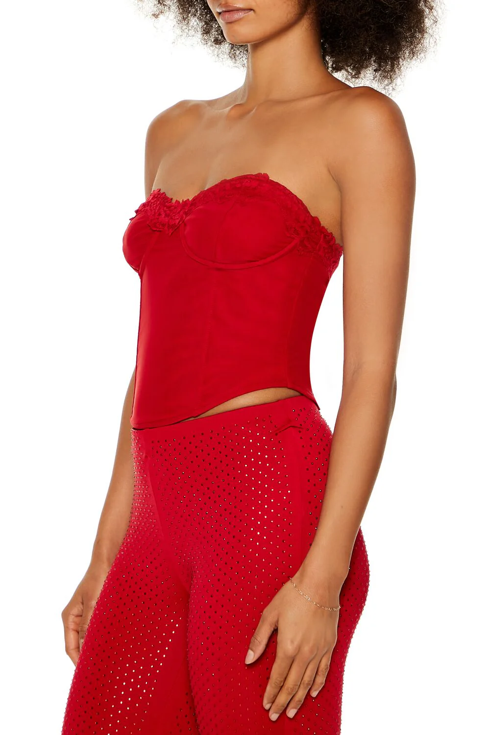 Corset Lace-Up Tube Top - Image 4