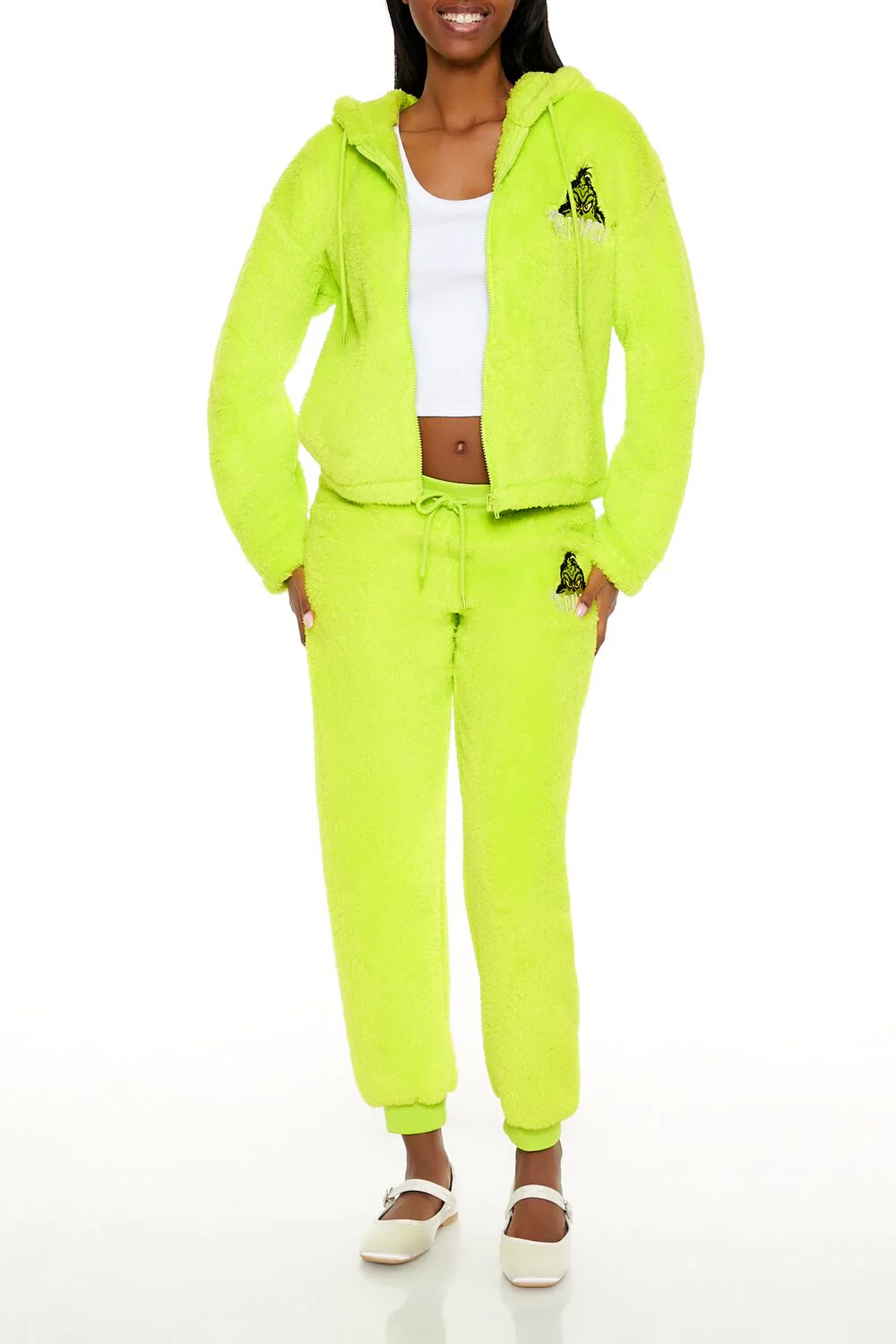 The Grinch Embroidered Zip-Up Hoodie - Image 2